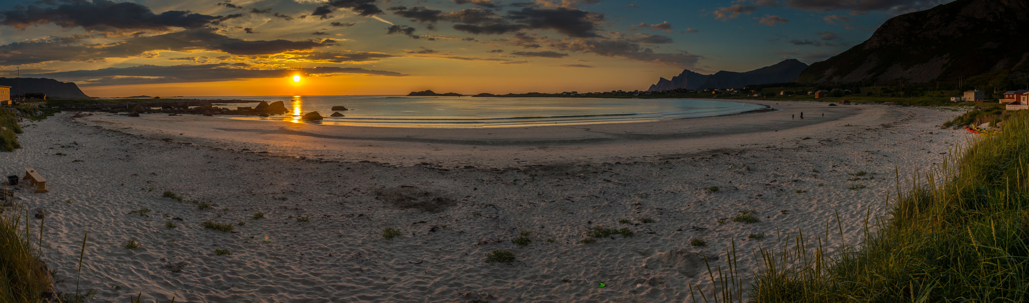 Sony SLT-A77 + 24-70mm F2.8 sample photo. Pano ramberg strand, lofoten, norway photography
