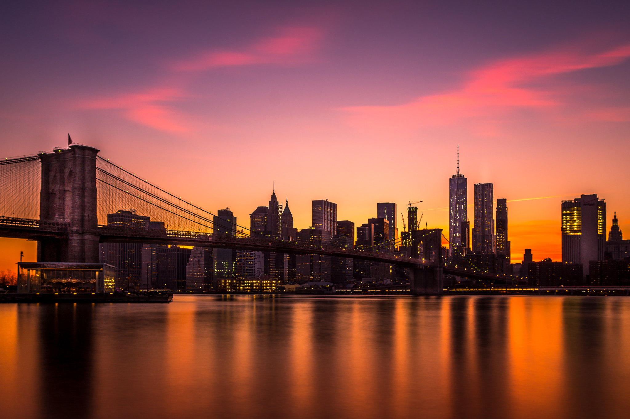 Sigma 17-70mm F2.8-4 DC Macro OS HSM sample photo. Manhattan at sunset photography