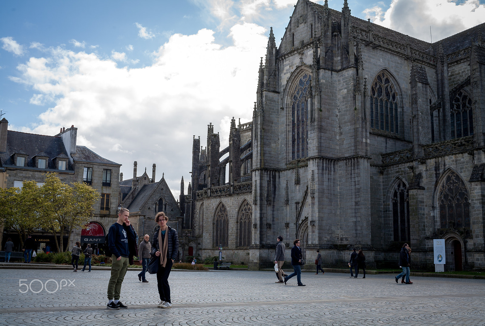Canon EOS 5D sample photo. Quimper cathedral photography