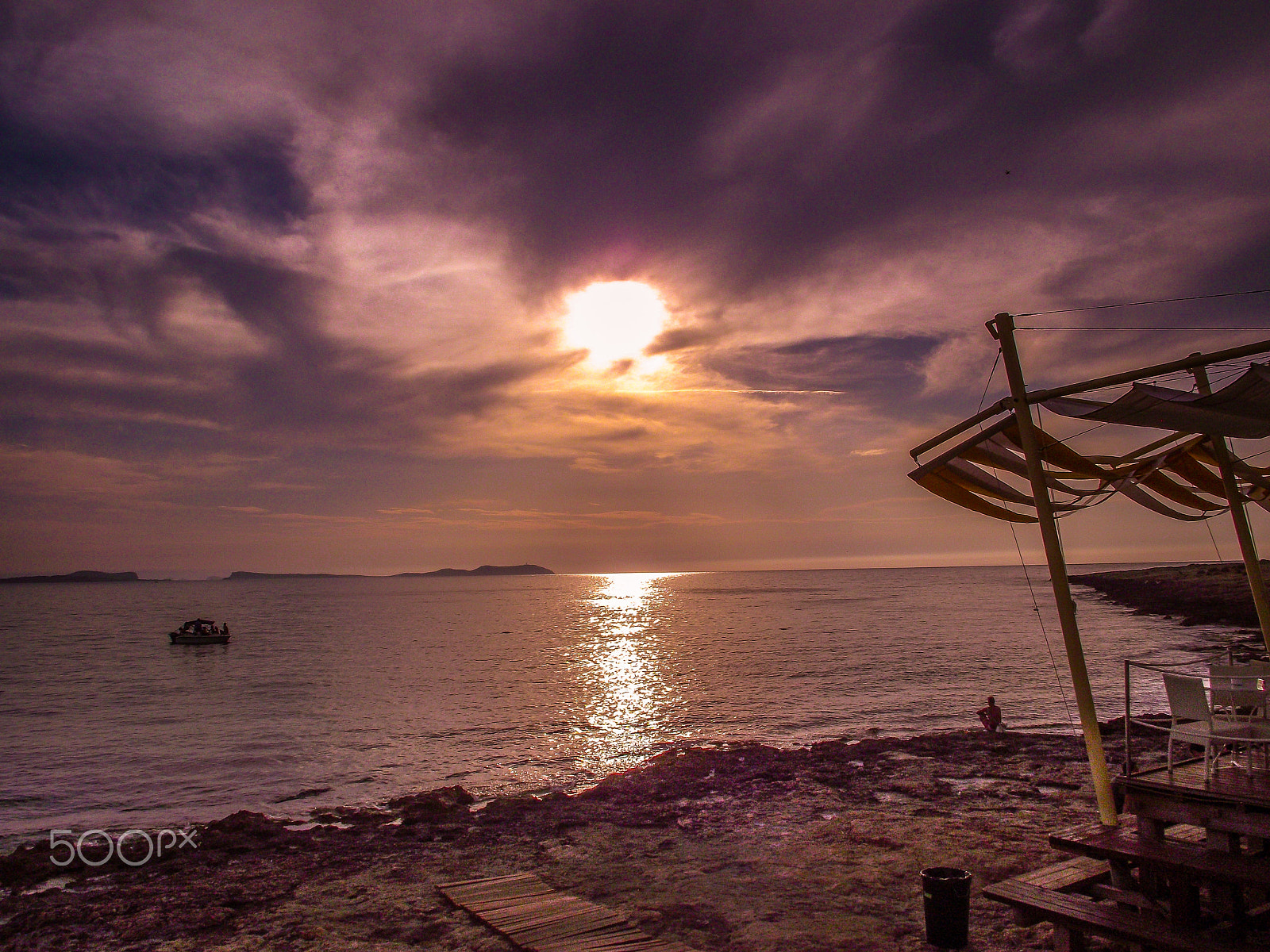 Fujifilm FinePix S1730 sample photo. Ibiza sunset at cafe mambo photography