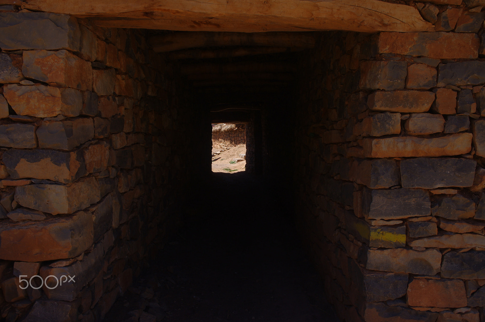 Pentax smc DA 18-55mm F3.5-5.6 AL WR sample photo. Stone corridor photography