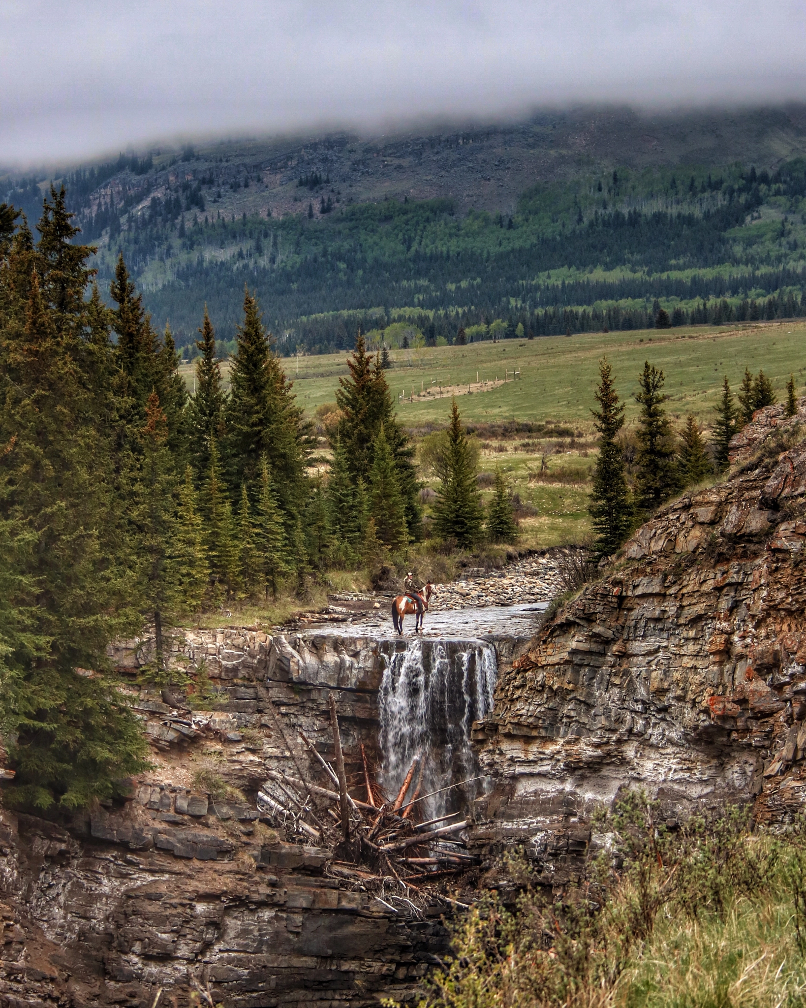 Canon EF-S 18-55mm F3.5-5.6 sample photo. Bighorn falls photography