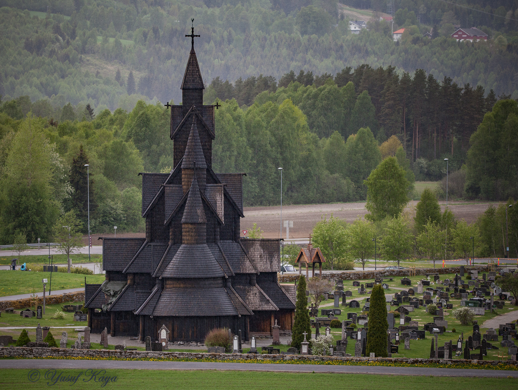 Canon EOS 5D Mark II sample photo. Heddal stave church in notodden,norway photography
