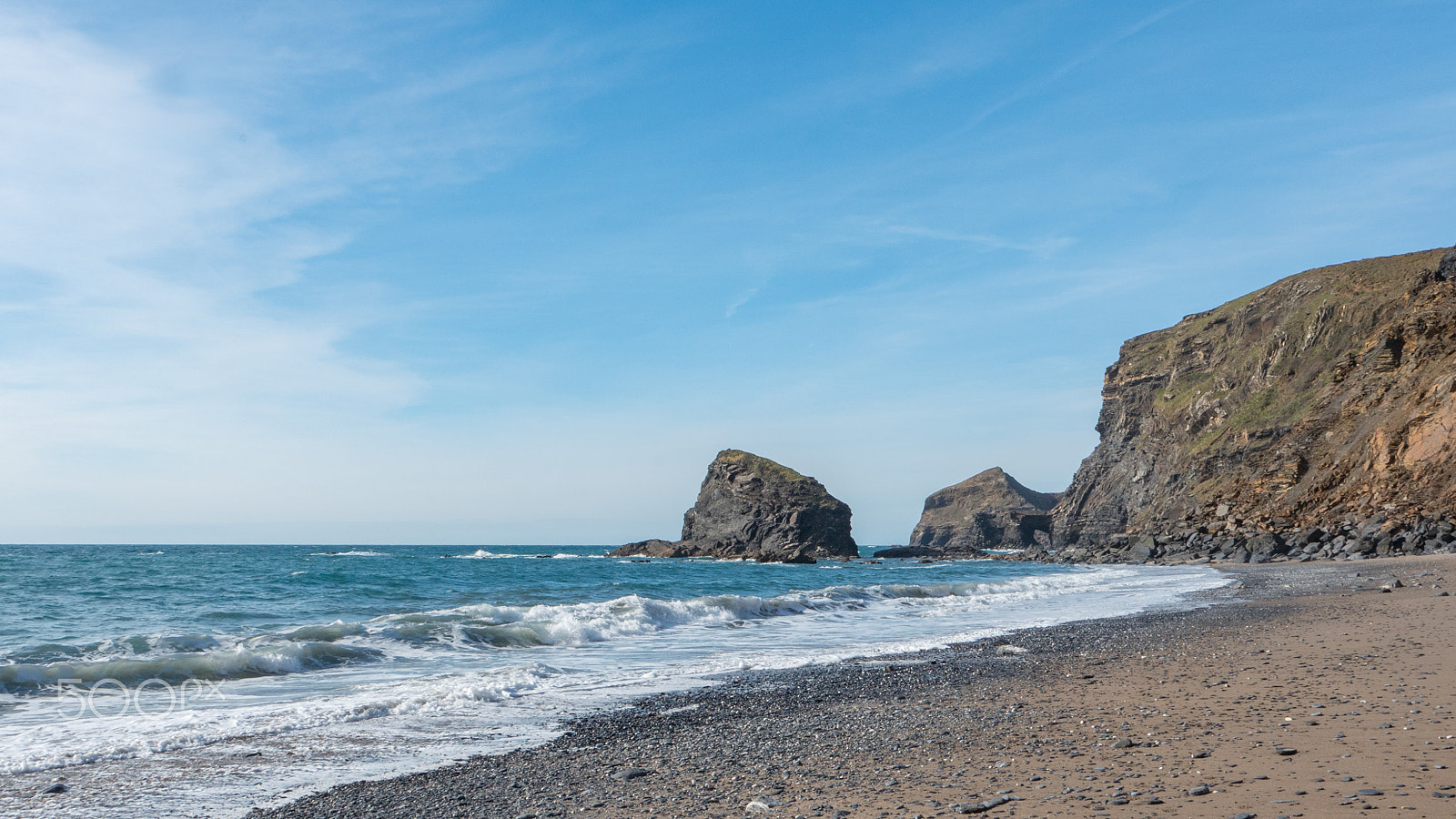 Panasonic Lumix DMC-GH4 sample photo. Beach in cornwall, england photography