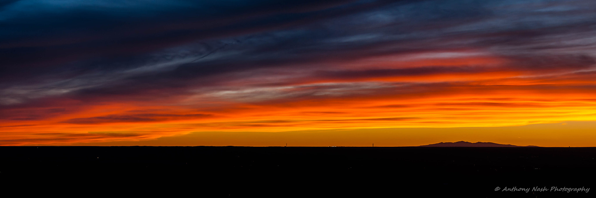 Nikon D3 sample photo. Sunset over mt. taylor photography