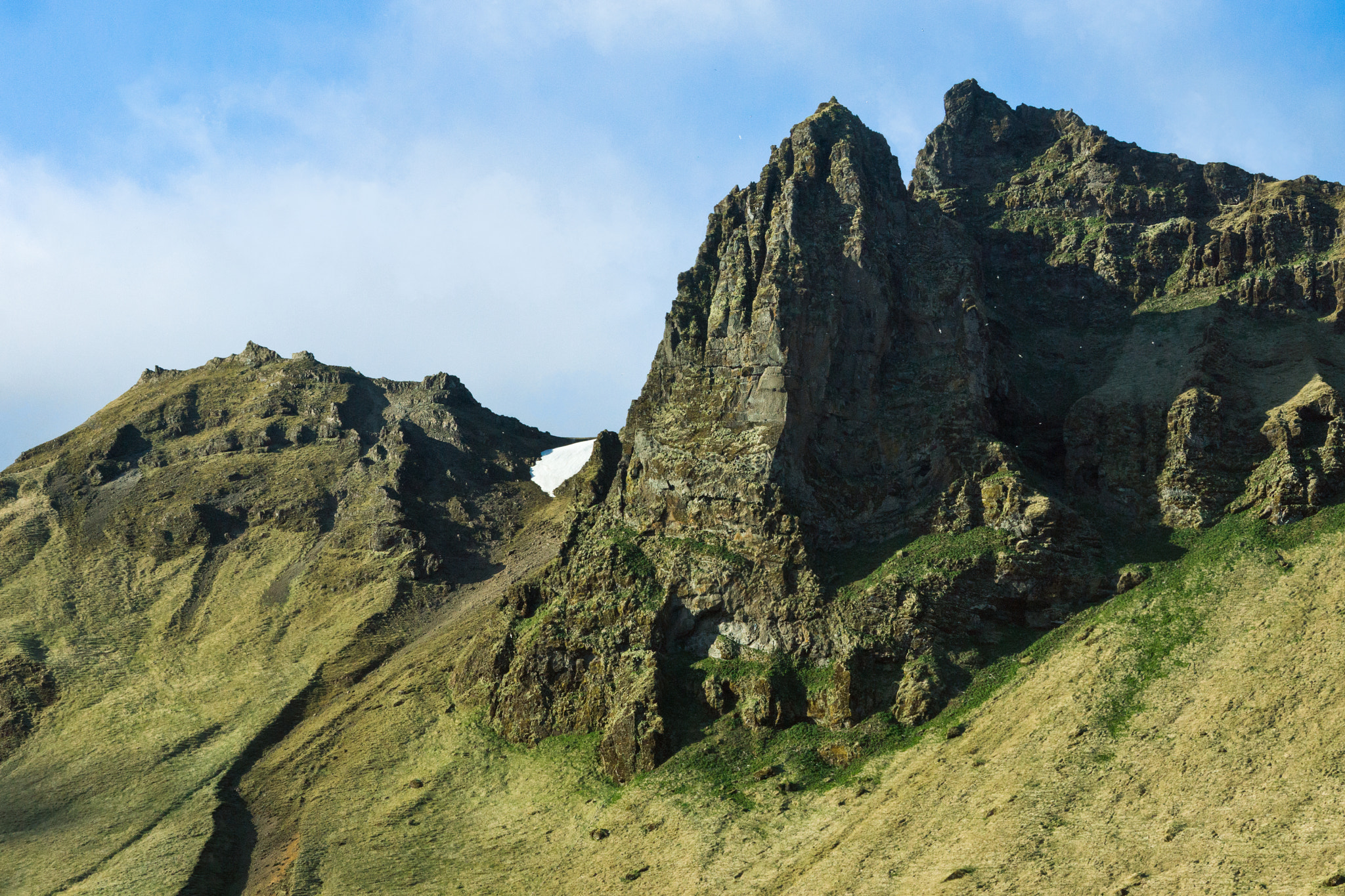 Sony 70-200mm F2.8 G SSM II sample photo. Vik mountain range photography