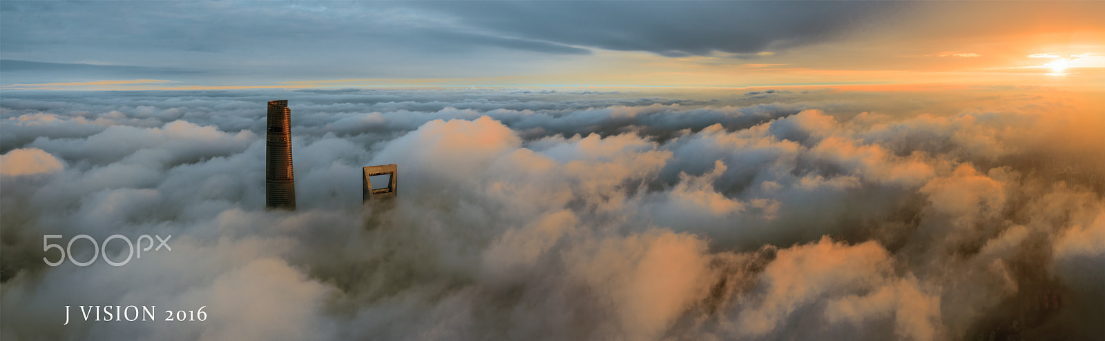 DJI FC550 + OLYMPUS M.12mm F2.0 sample photo. Sunrise on the top of the clouds photography