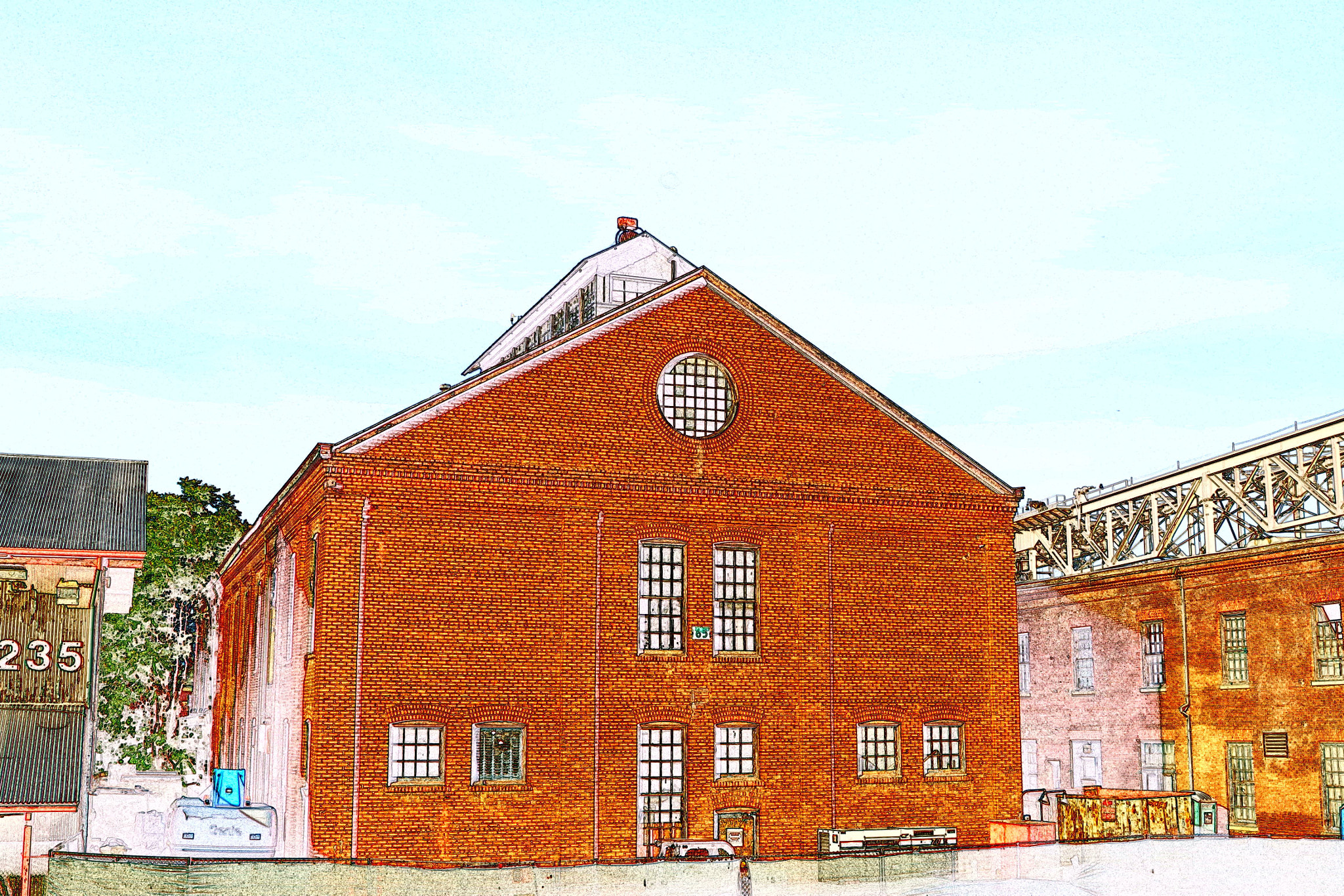 Pentax K-30 + A Series Lens sample photo. Old building on the shipyard. photography