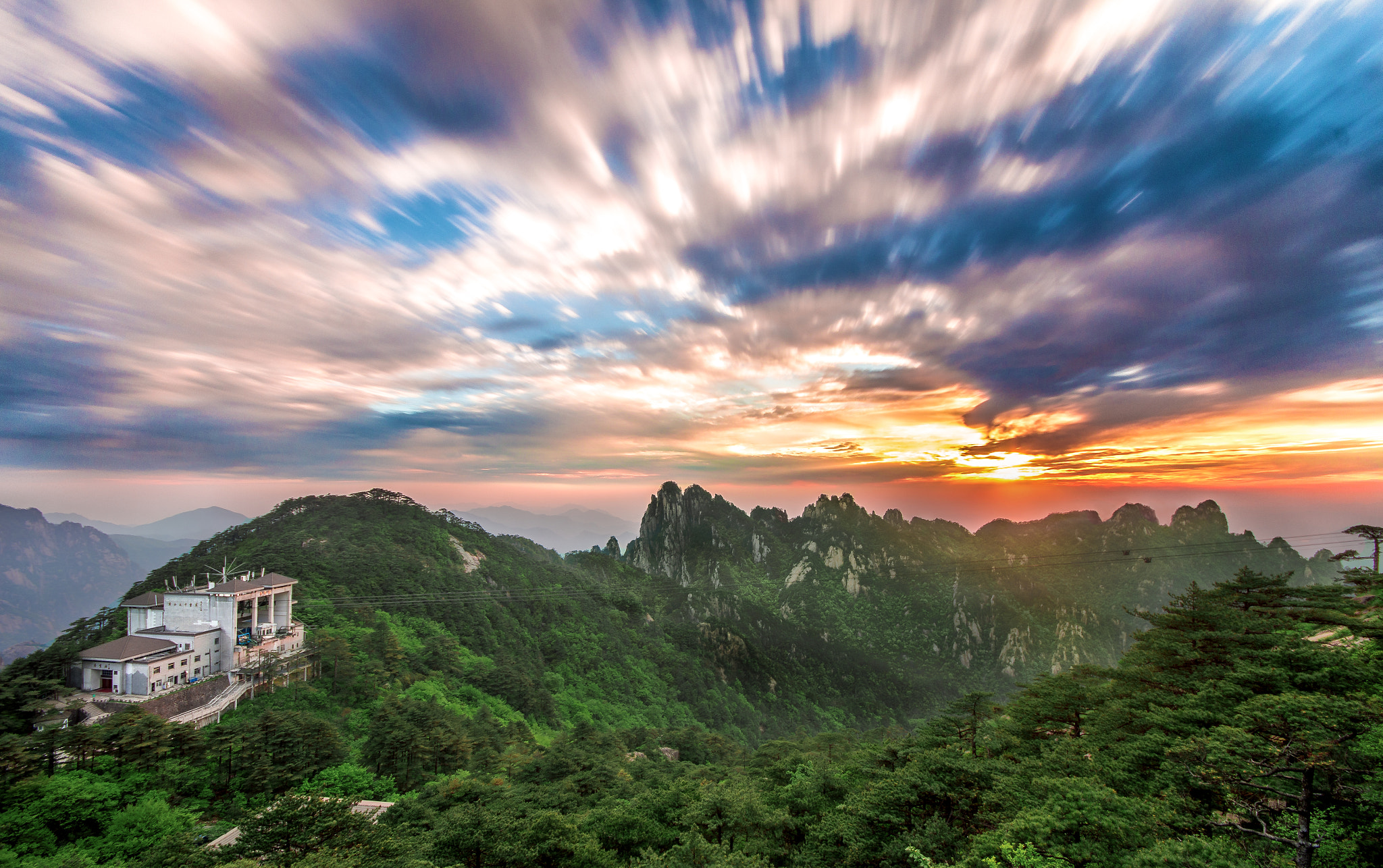 Sigma AF 10-20mm F4-5.6 EX DC sample photo. Sunset of dangxia peak photography