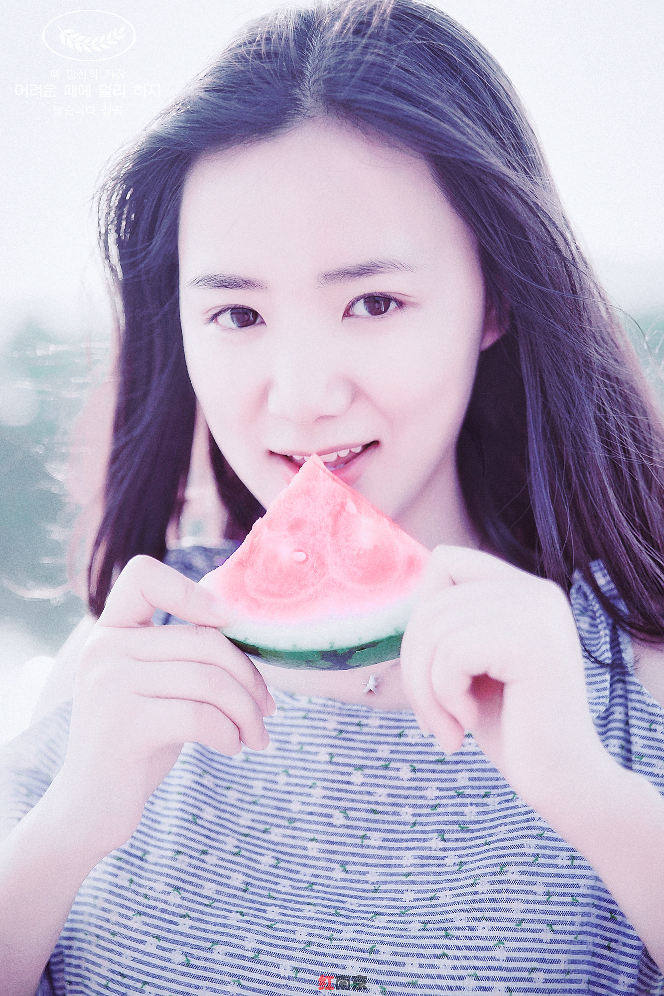 Sony Alpha DSLR-A900 + 24-70mm F2.8 sample photo. Watermelon girl photography