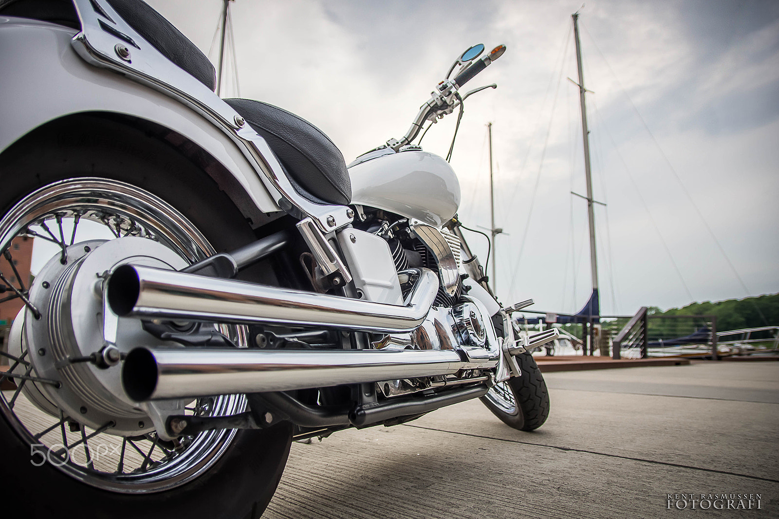 17-50mm F2.8 sample photo. Bike at the harbour photography