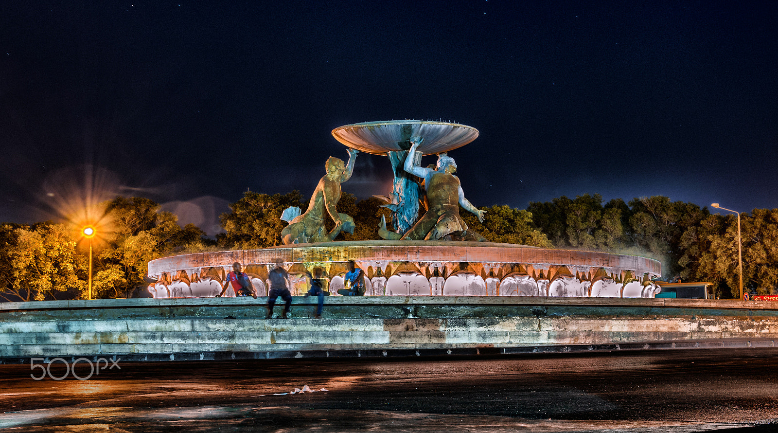 Pentax K-5 II + Tamron AF 28-75mm F2.8 XR Di LD Aspherical (IF) sample photo. Malta - triton fountain photography