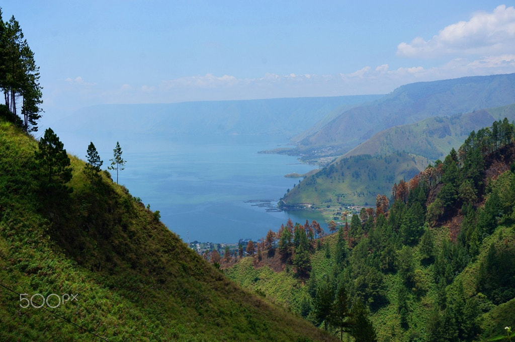 Sony Alpha NEX-5T + Sony E 18-50mm F4-5.6 sample photo. View of lake toba photography