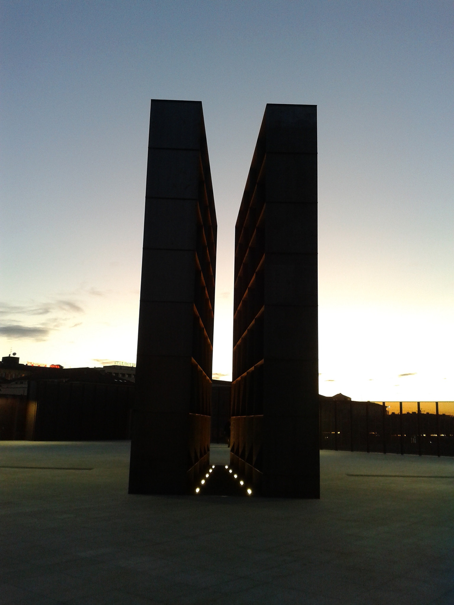 Samsung Galaxy S Advance sample photo. Shoah monument, bologna, italy photography