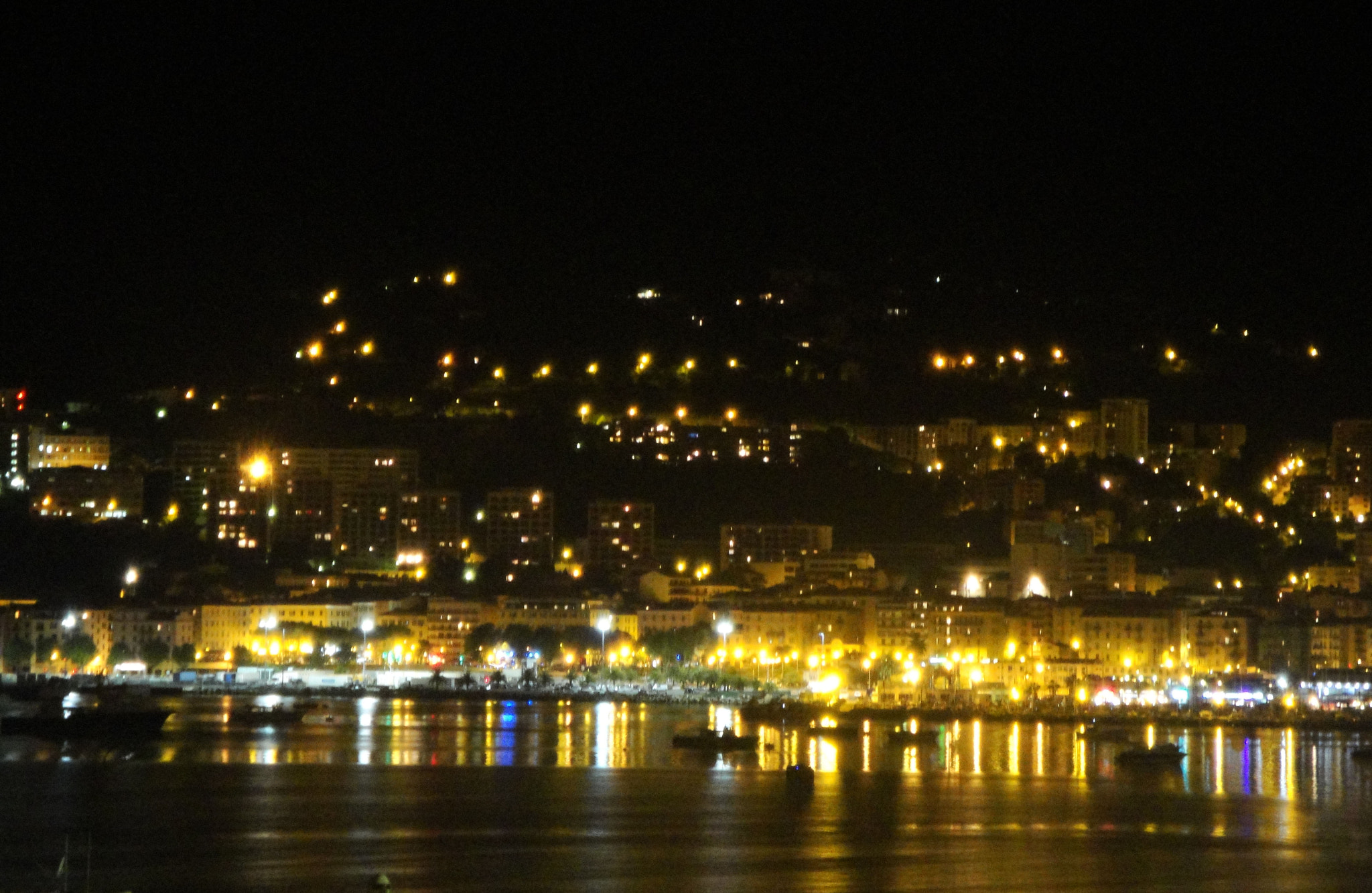 Sony DSC-W270 sample photo. Ajaccio by night, corse, france photography