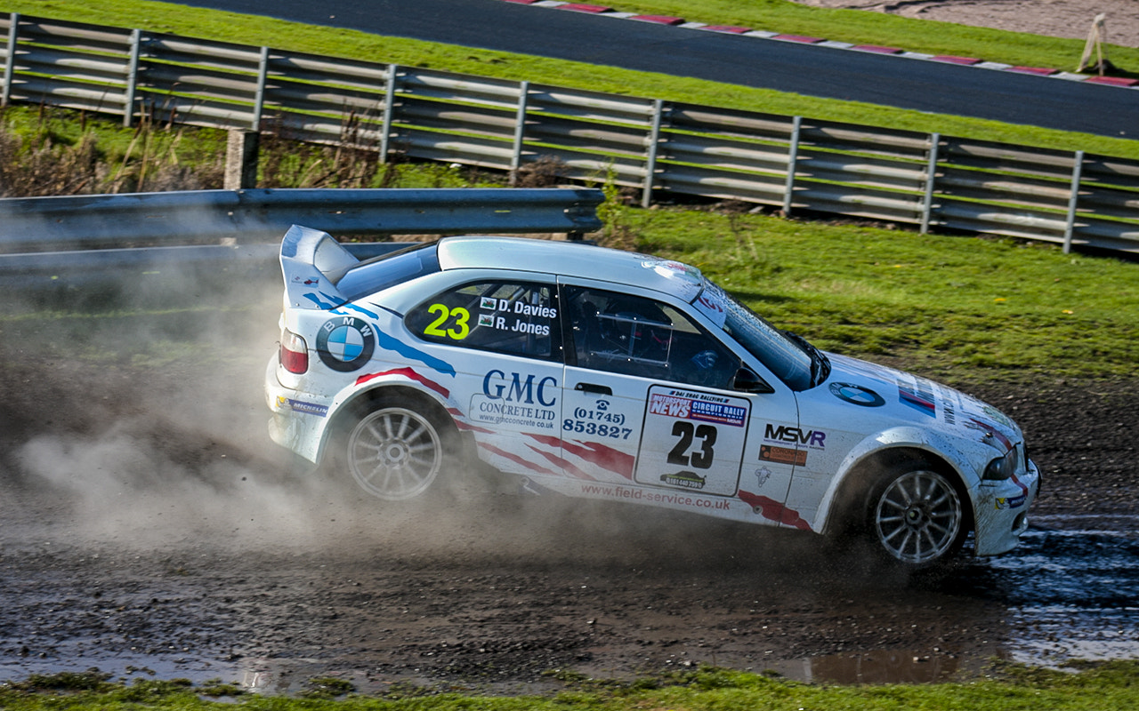 Canon EOS 40D + EF75-300mm f/4-5.6 sample photo. David davies m3 bmw rally car photography