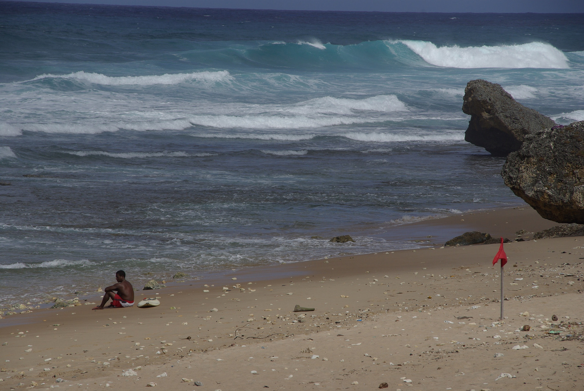 Pentax K10D sample photo. No surfing today re-presented photography