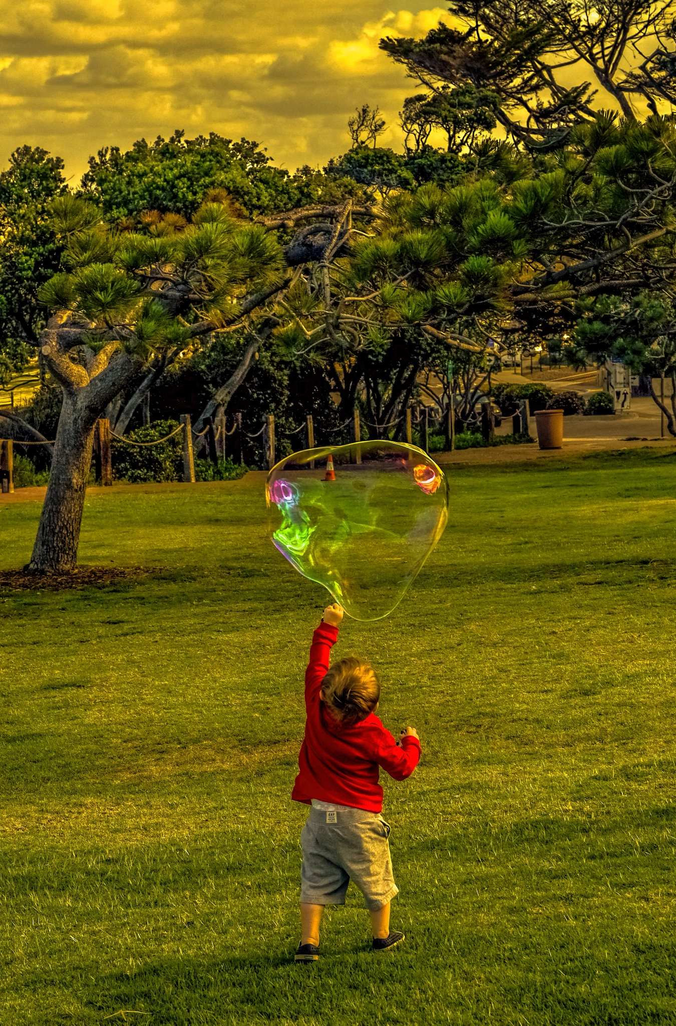 Fujifilm X-Pro1 + Fujifilm XF 50-140mm F2.8 R LM OIS WR sample photo. A boy and his bubble photography