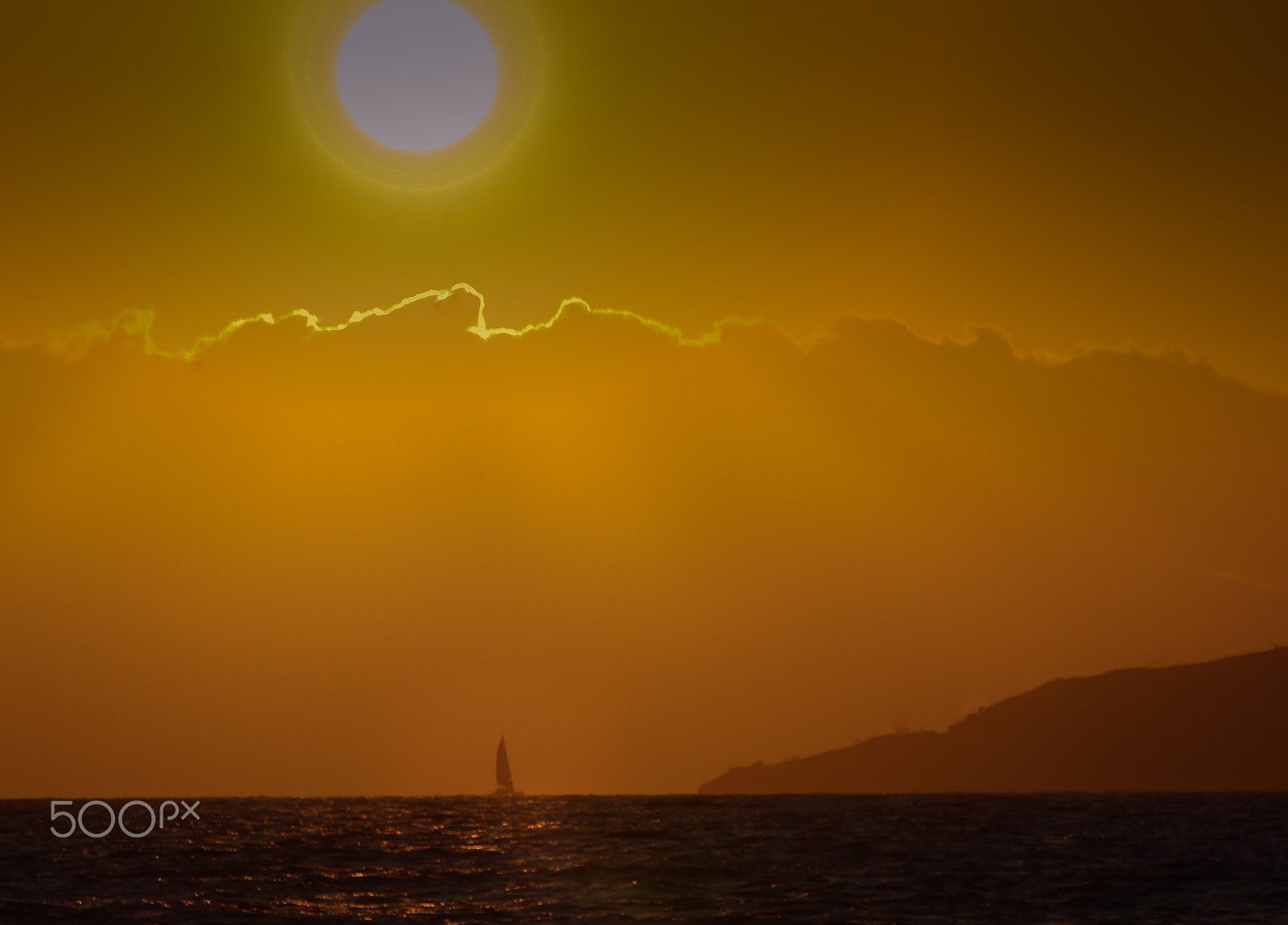Nikon D40X sample photo. Sunset sail photography