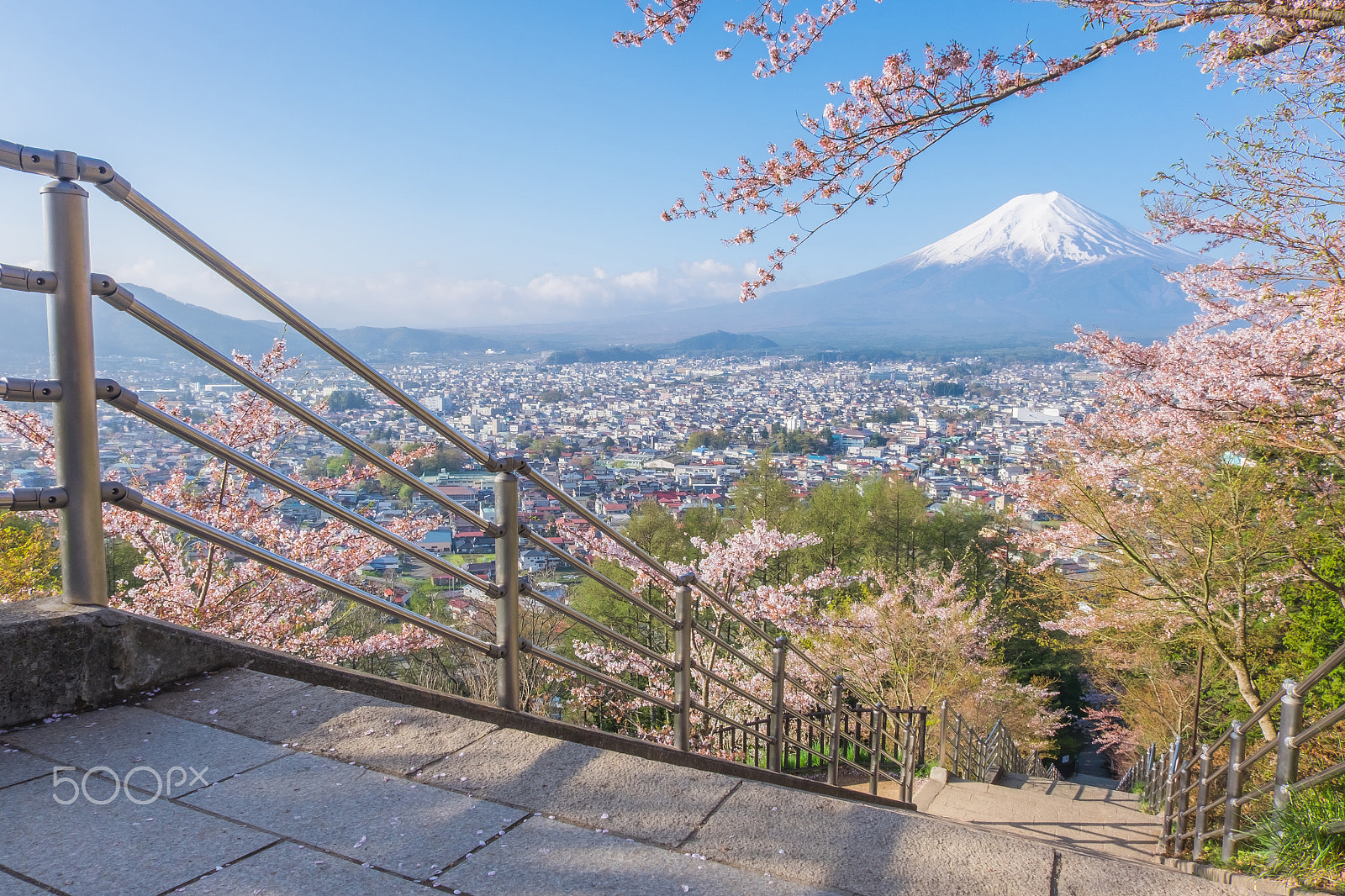 Fujifilm XC 16-50mm F3.5-5.6 OIS sample photo. Mount fuji with rural city in the morning photography