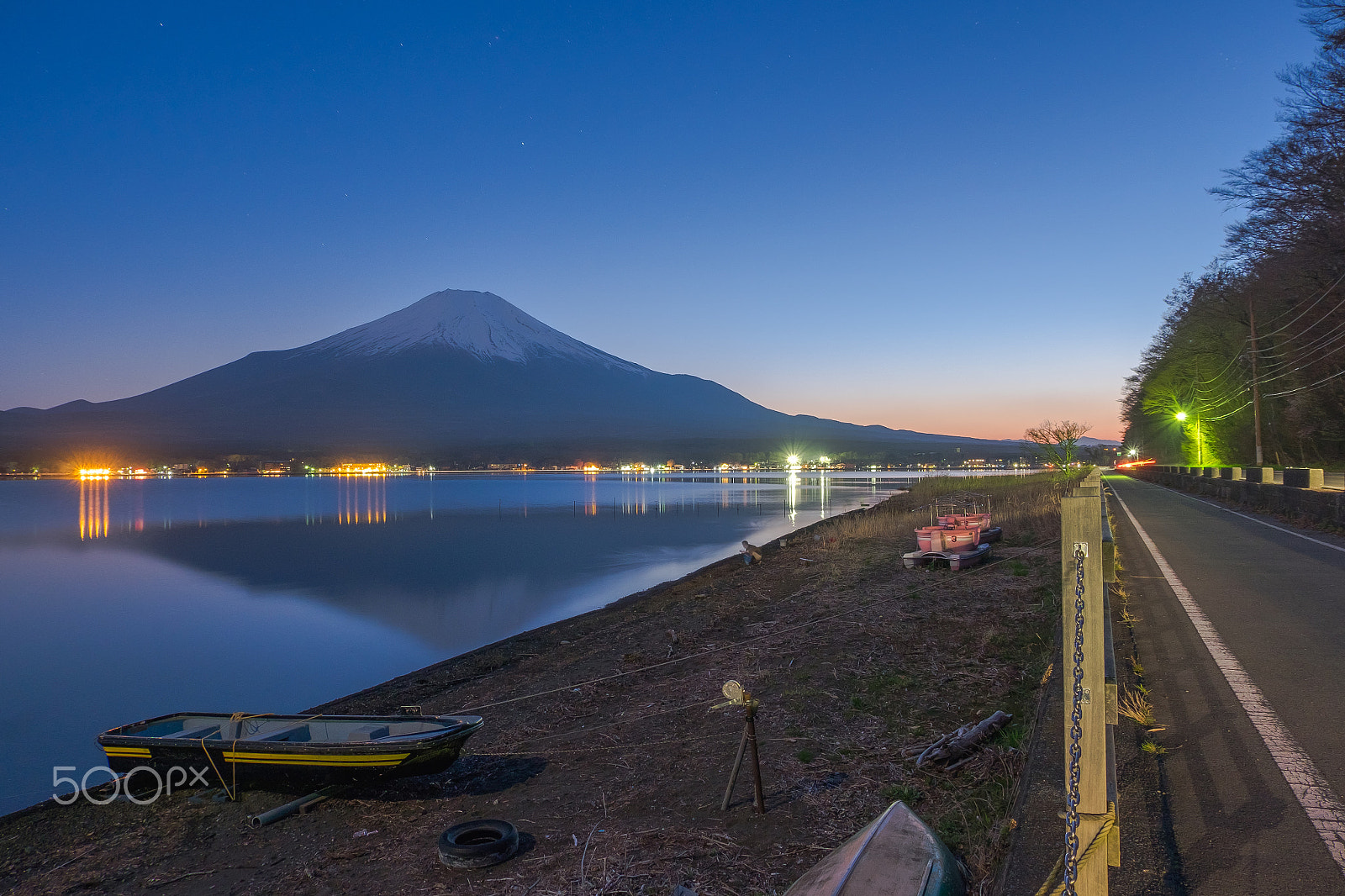 Fujifilm XC 16-50mm F3.5-5.6 OIS II sample photo. Mount fuji with sunset on evening photography