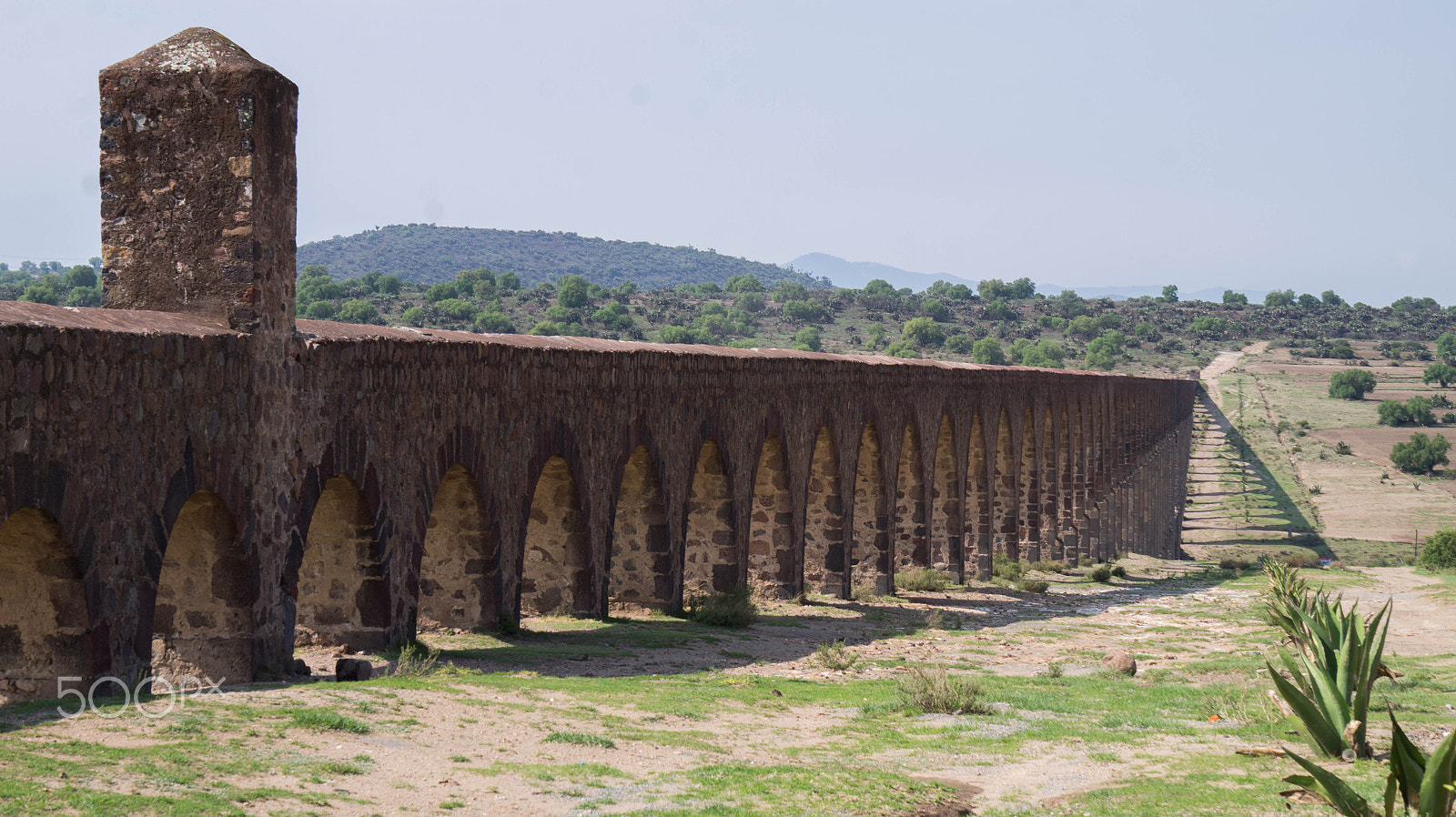 Sony Alpha a3500 sample photo. Aqueduct of padre tembleque photography