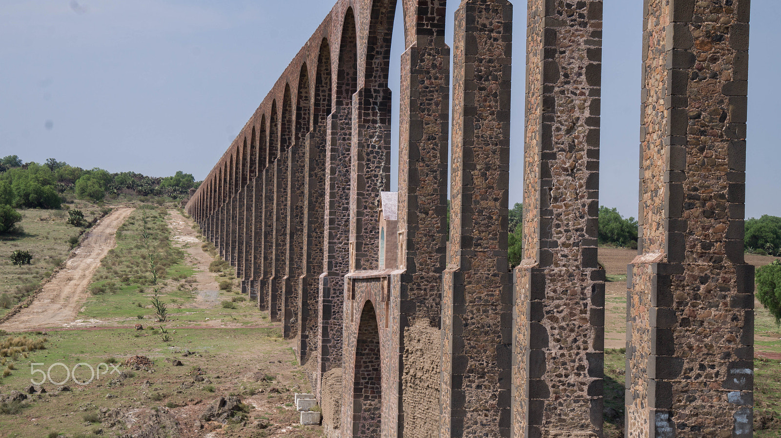 Sony Alpha a3500 sample photo. Aqueduct of padre tembleque photography