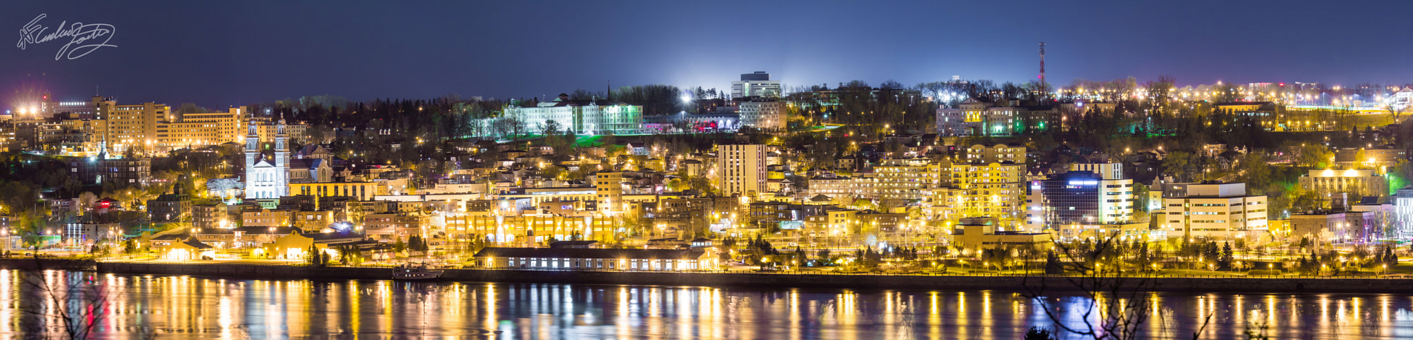 Tamron SP 150-600mm F5-6.3 Di VC USD sample photo. Chicoutimi en panoramique photography