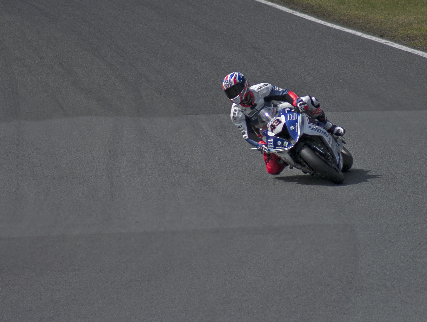 Canon EOS 40D + EF75-300mm f/4-5.6 sample photo. Howie mainwaring on smiths racing bmw superbike photography