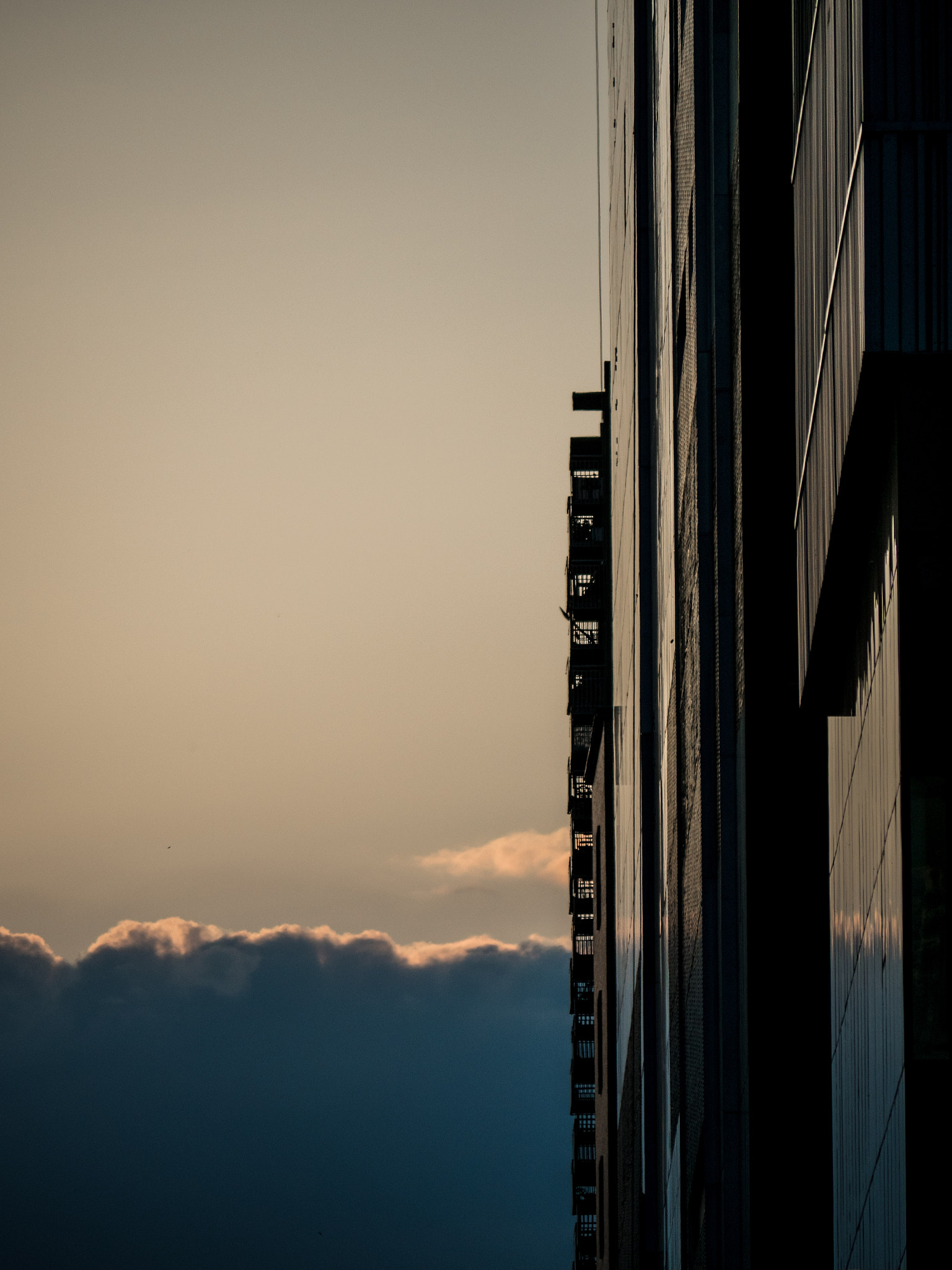 Olympus OM-D E-M5 II sample photo. Stairs and clouds photography