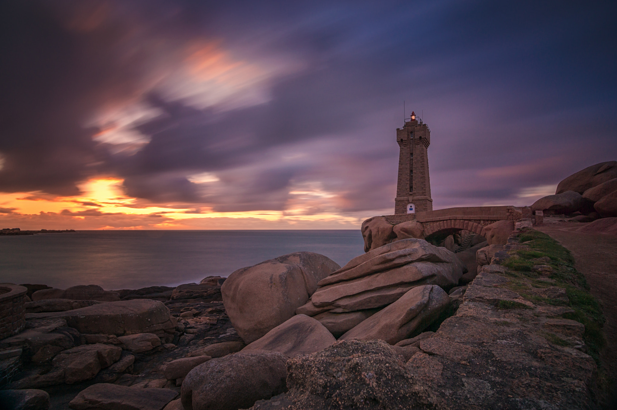 Sony a6000 + DT 0mm F0 SAM sample photo. The lighthouse of ploumanach in france photography