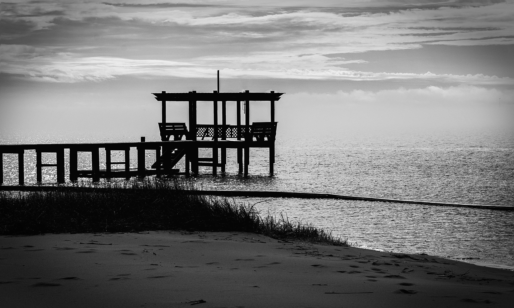 Nikon D40 sample photo. Winter at the beach photography