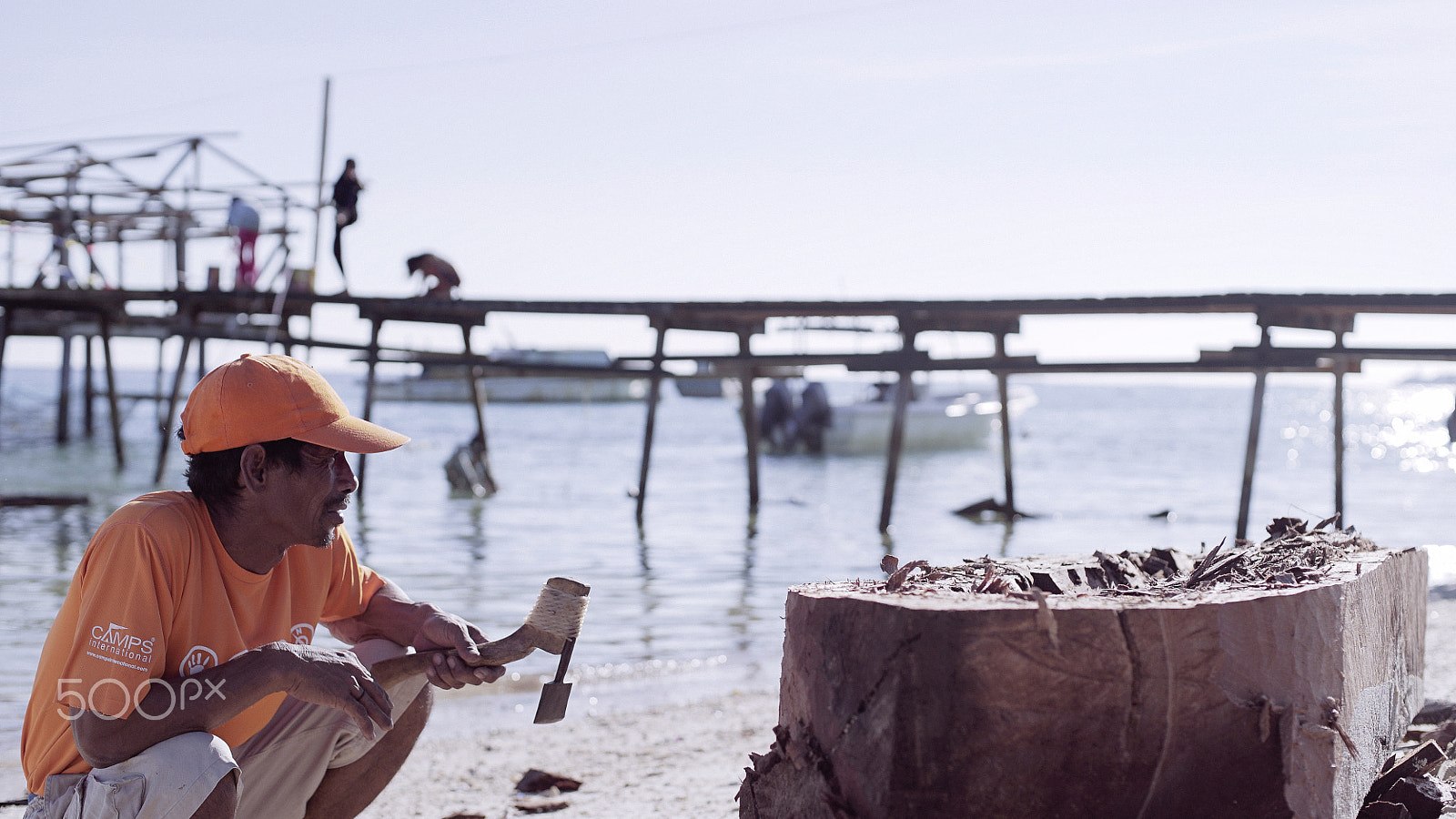 Minolta AF 50mm F1.4 [New] sample photo. Boat builder photography