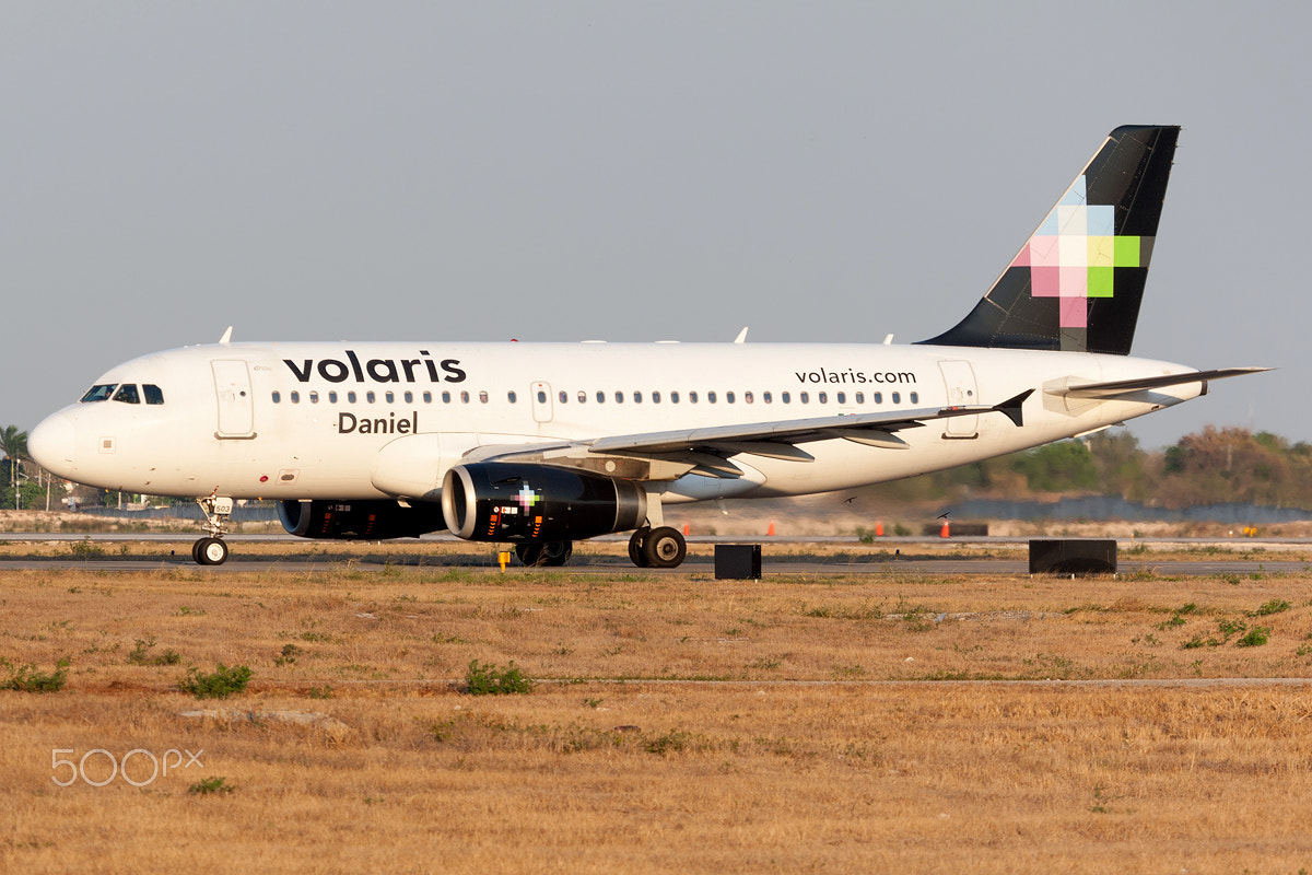 Canon EOS-1D Mark III + Canon EF 100-400mm F4.5-5.6L IS USM sample photo. Volaris airbus a319-100 n503vl mmmd 08may16 photography