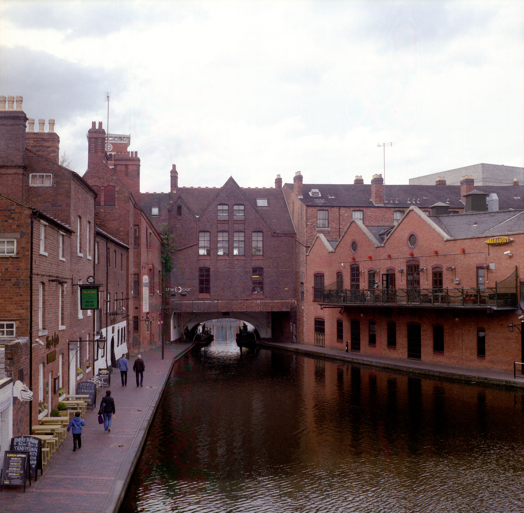 Yashica MAT 124G sample photo. Birmingham canal old line photography