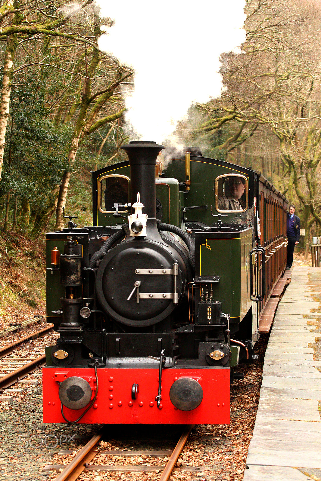 Canon EOS 450D (EOS Rebel XSi / EOS Kiss X2) + Canon EF 70-200mm F4L USM sample photo. Abergynowyn station, talyllyn railway photography