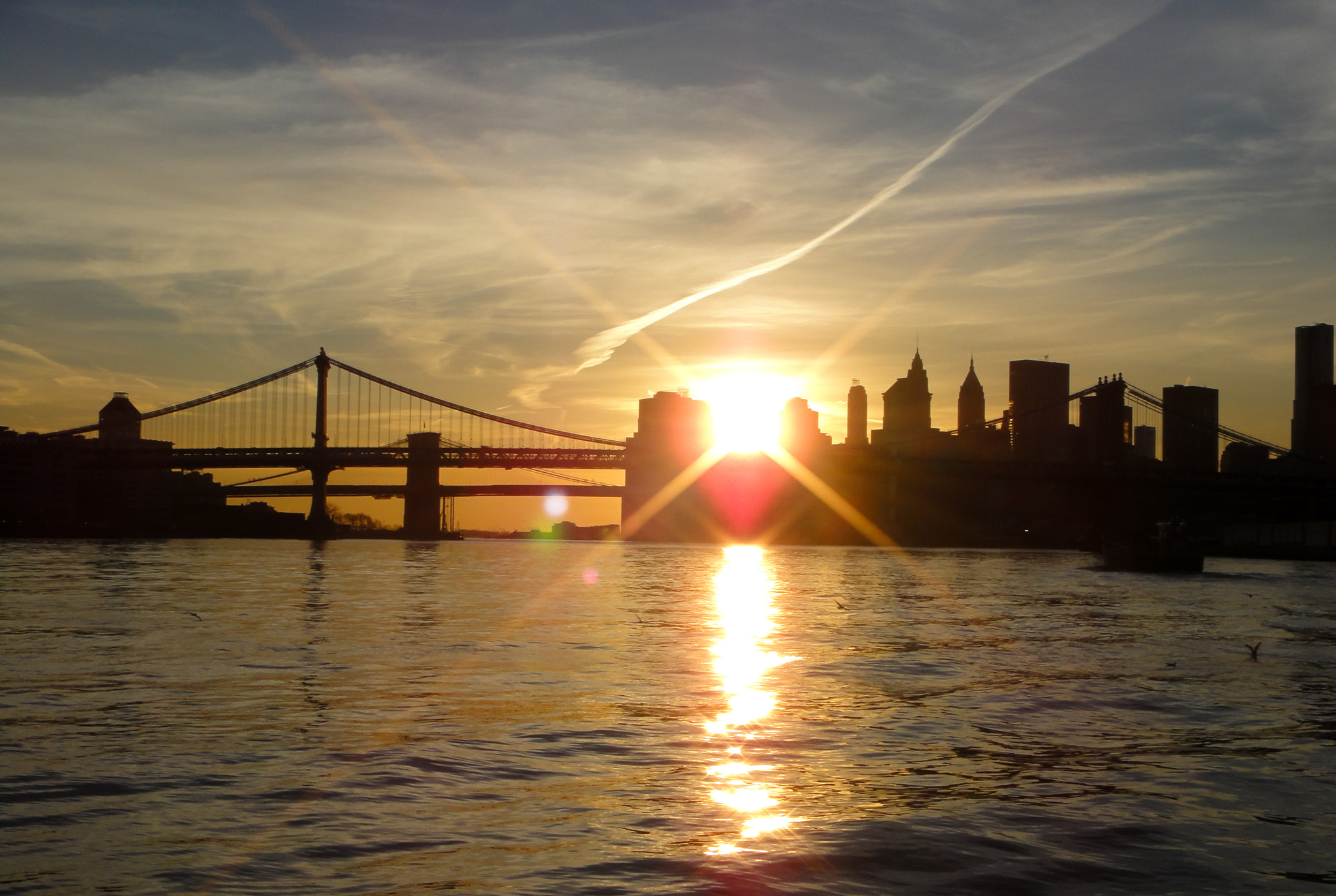 Sony DSC-TX7 sample photo. Sunset in new york photography
