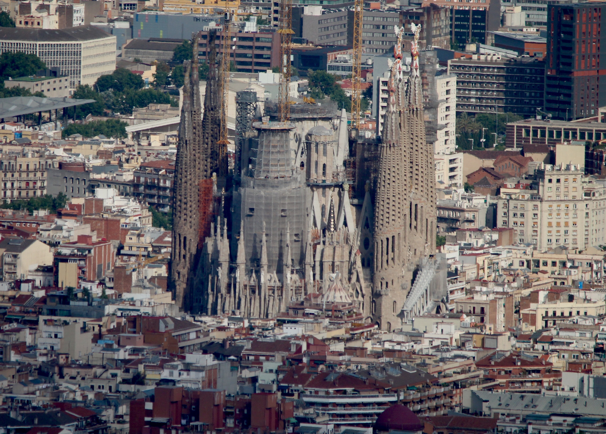 Canon 150-500mm sample photo. La sagrada familia cathedral at barcelona, spain photography
