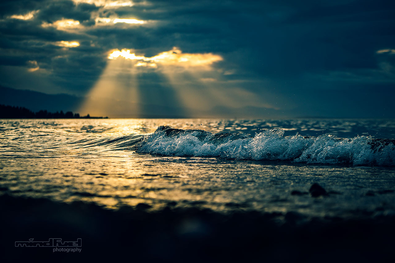 Sony a99 II + Sony 28-75mm F2.8 SAM sample photo. Qualicum beach god rays photography