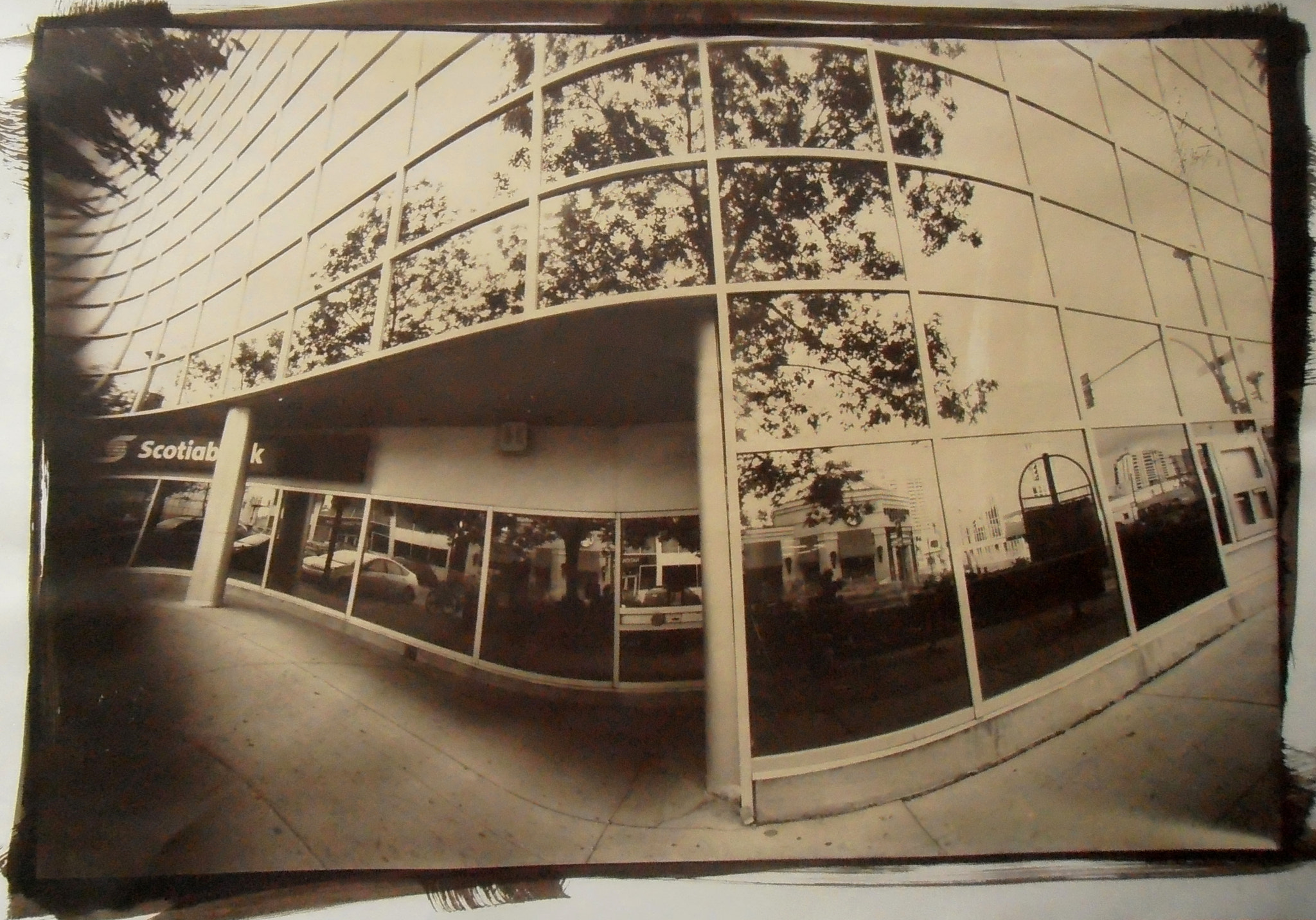 Olympus VR310,D720 sample photo. Bank of mirrors photography