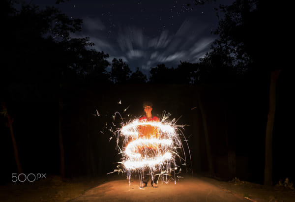 light paint portrait by Raiyan on 500px.com