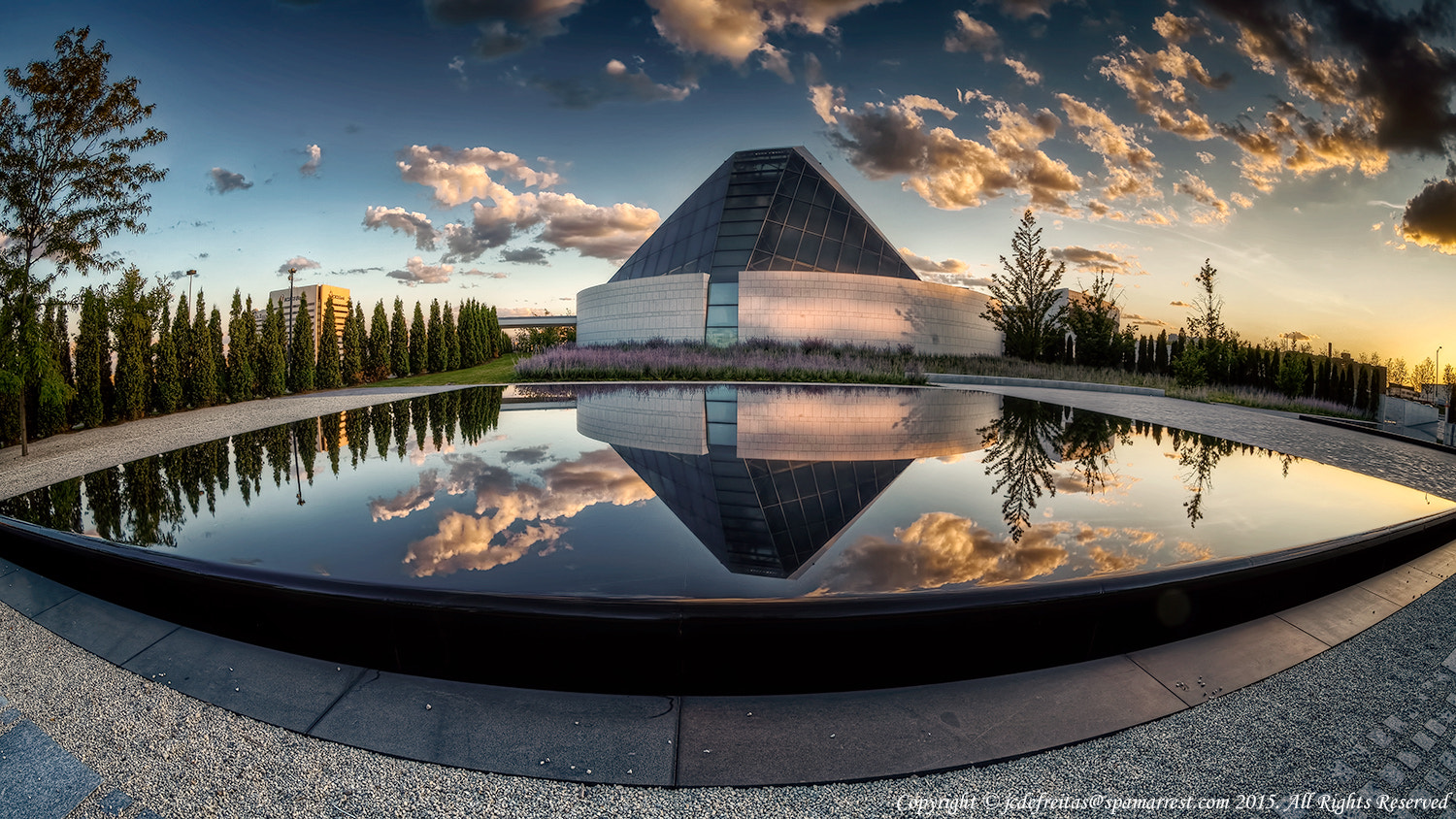 Canon EF 8-15mm F4L Fisheye USM sample photo. Toronto ismaili centre photography