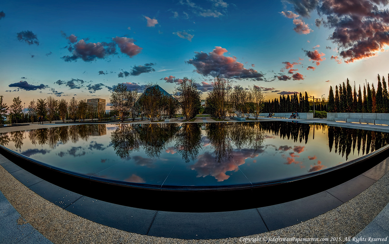 Canon EF 8-15mm F4L Fisheye USM sample photo. Toronto ismaili centre photography