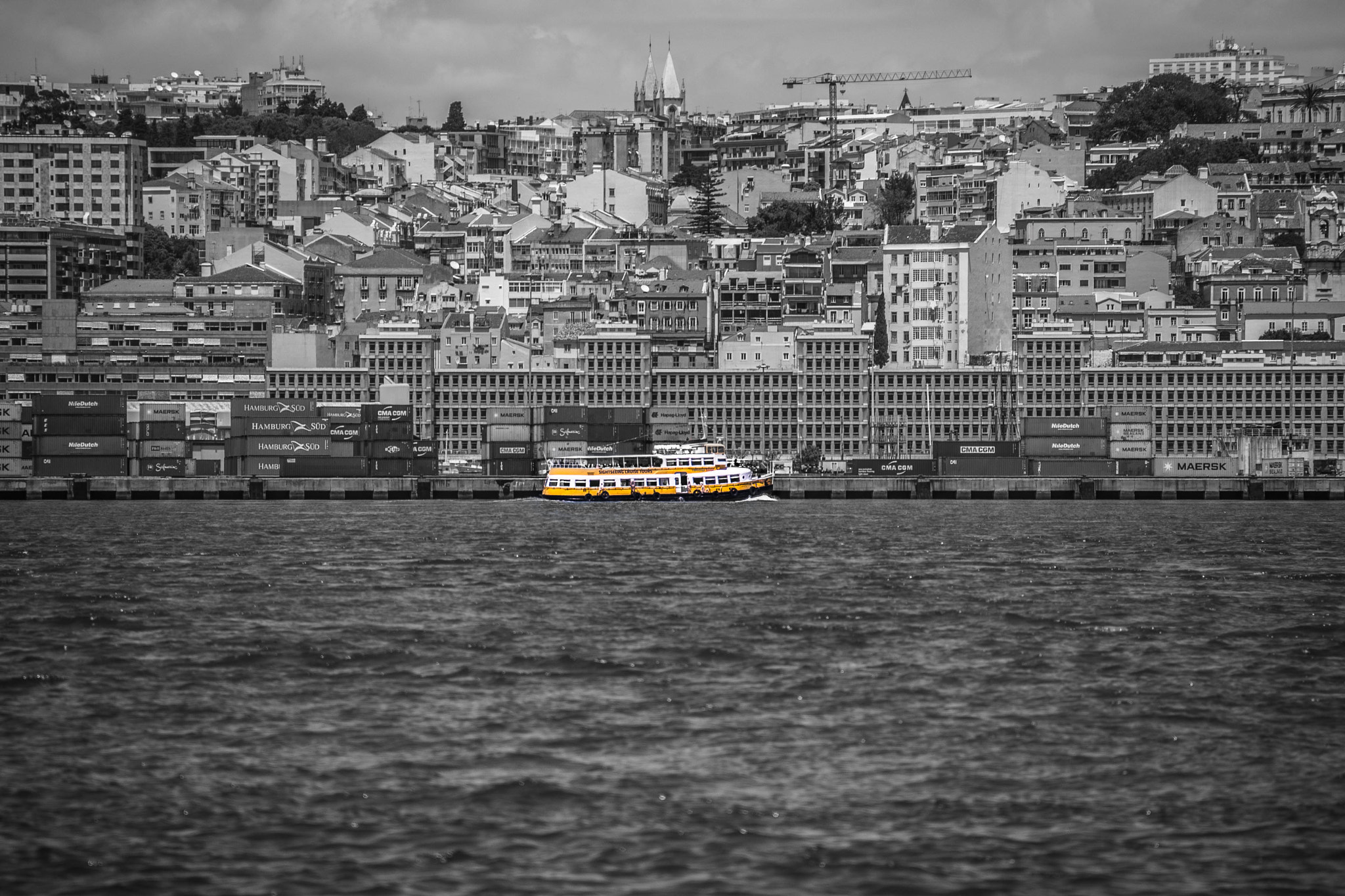 Sigma 18-200mm F3.5-6.3 II DC OS HSM sample photo. Yellow boat photography