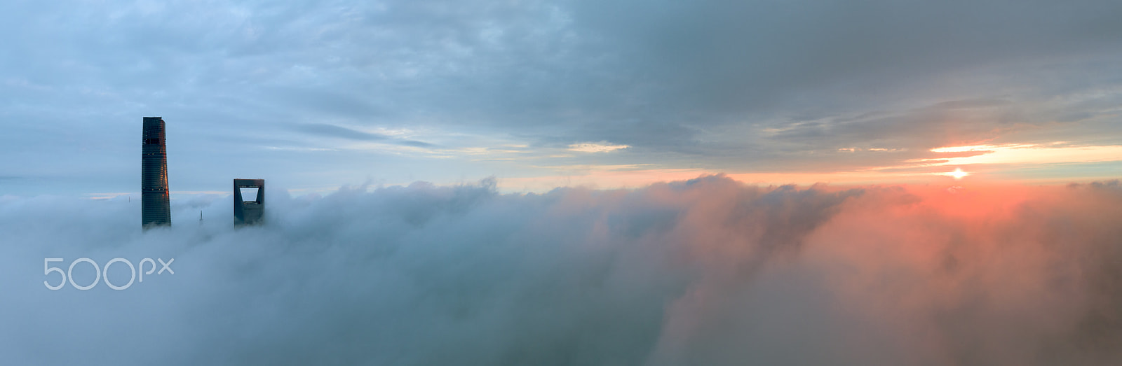 DJI FC550 + OLYMPUS M.12mm F2.0 sample photo. Sunrise on the top of the clouds 2 photography