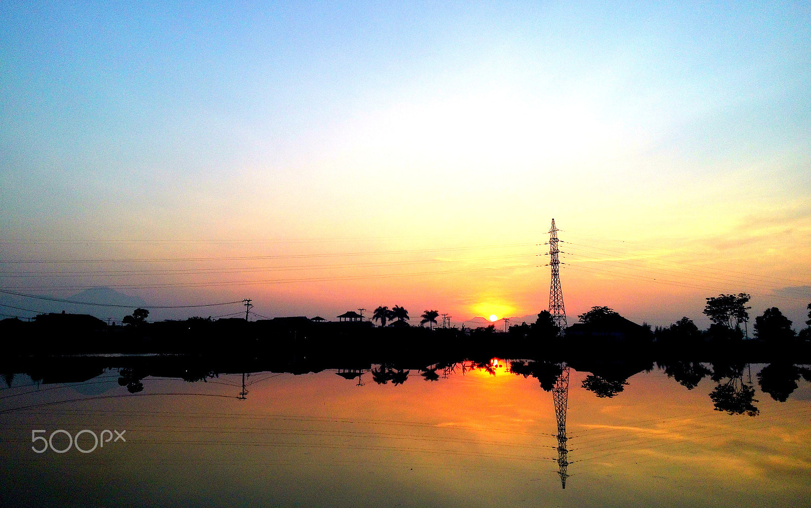 ASUS PadFone sample photo. Sunset at end of the lake photography
