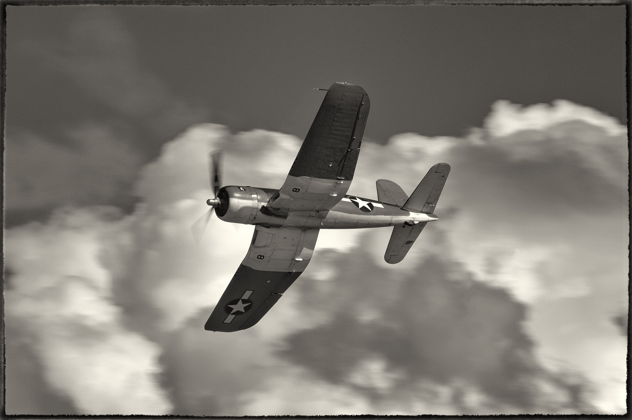 Nikon D2X sample photo. Corsair flypast photography