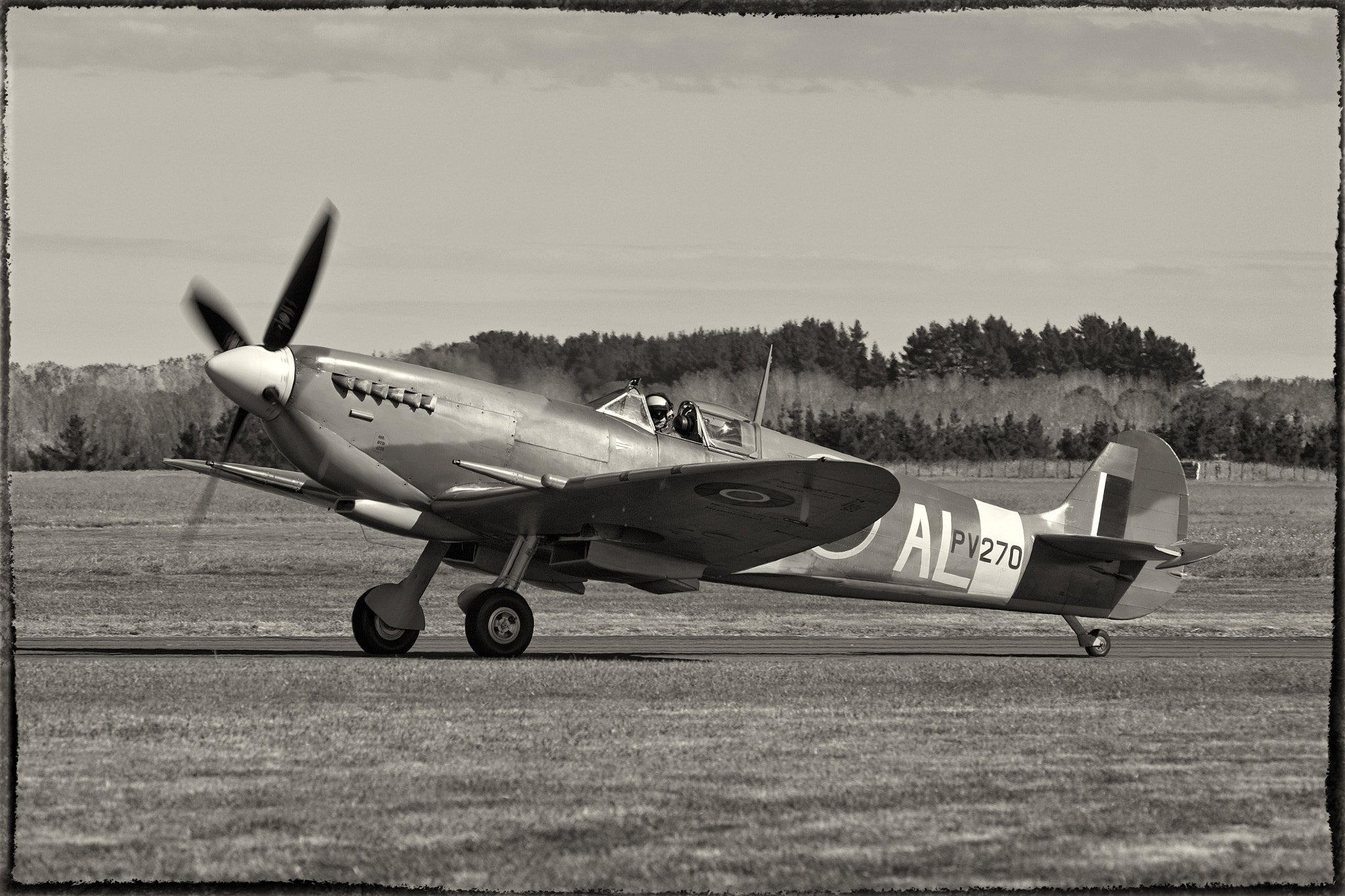 Nikon D2X sample photo. Spitfire taxi photography
