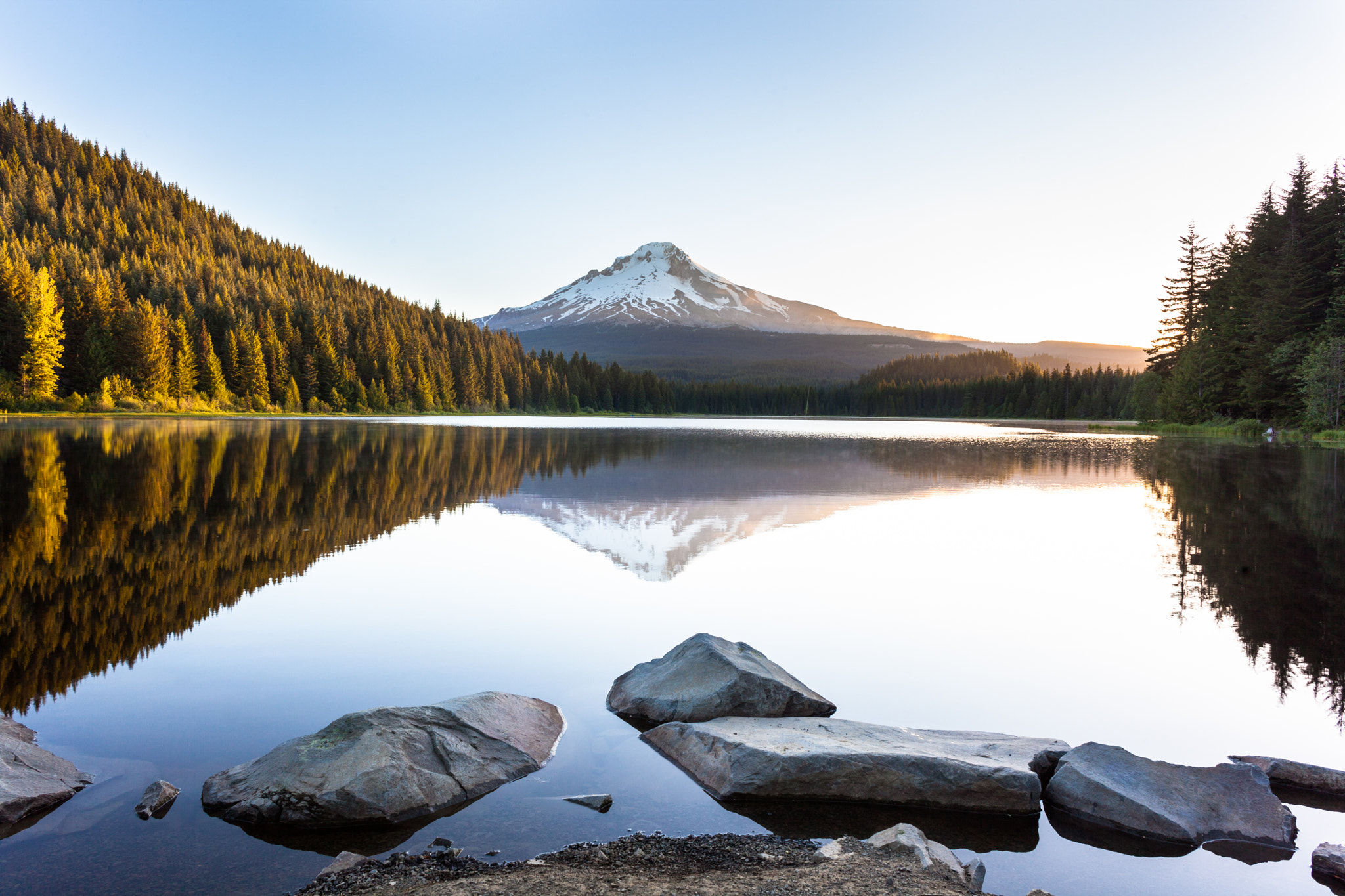 Canon EOS 5D Mark II + Canon EF 24mm F2.8 sample photo. Mt hood sunrise photography