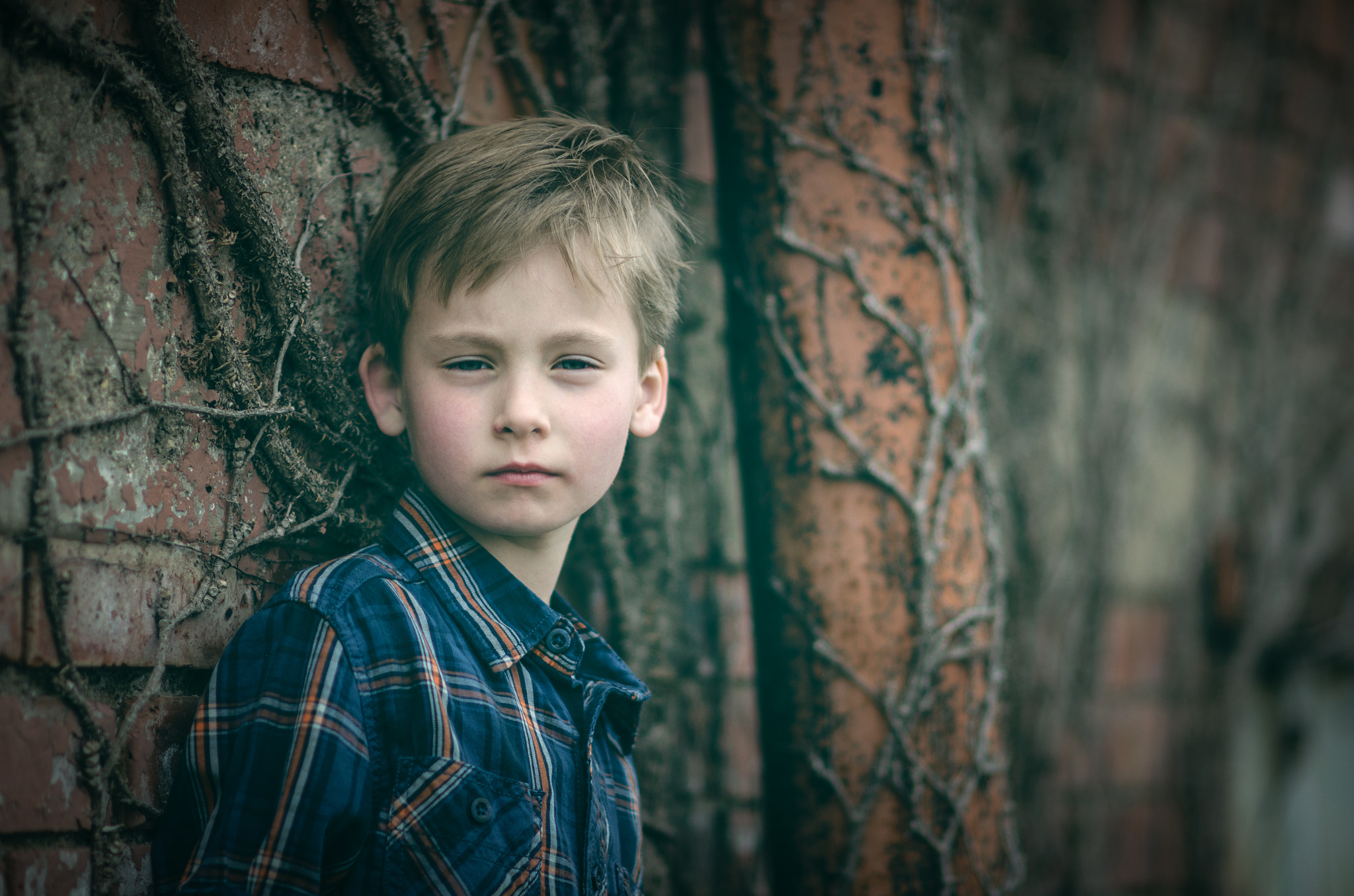 Nikon D7000 + Nikon AF-S Nikkor 85mm F1.4G sample photo. Brick wall photography